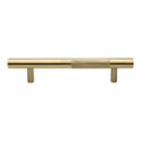 Heritage Brass Door Pull Handle Bar Knurled Design 305mm Satin Brass Finish
 - V1365 305-SB - Choice Handles