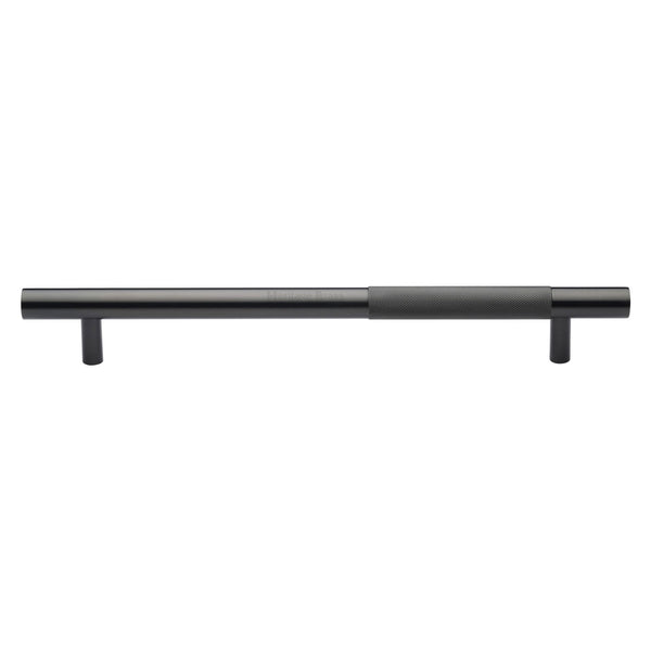 Heritage Brass Door Pull Handle Bar Knurled Design 457mm Matt Bronze Finish
 - V1365 457-MB - Choice Handles