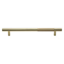 Heritage Brass Door Pull Handle Bar Knurled Design 457mm Polished Brass Finish
 - V1365 457-PB - Choice Handles