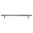 Heritage Brass Door Pull Handle Bar Knurled Design 457mm Satin Nickel Finish
 - V1365 457-SN - Choice Handles