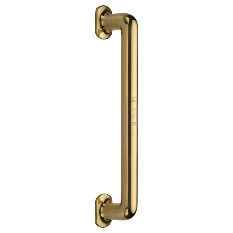 Heritage Brass Door Pull Handle Traditional Design 330mm Polished Brass Finish - V1376 330-PB - Choice Handles