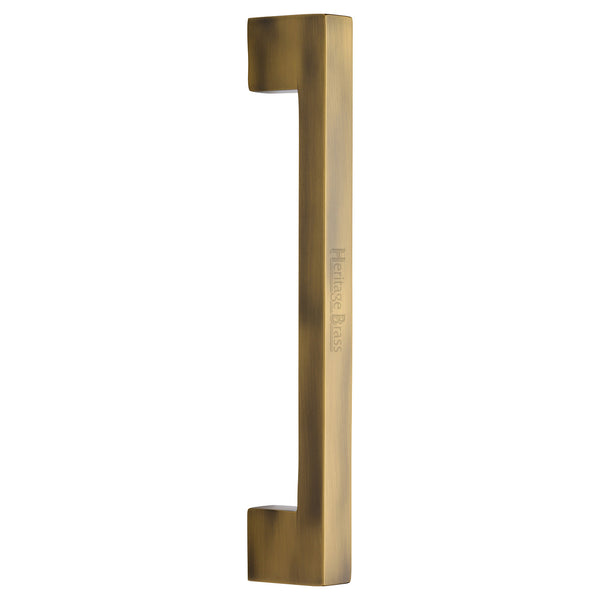 Heritage Brass Door Pull Handle Urban Design 305mm Antique Finish
 - V1390 305-AT - Choice Handles