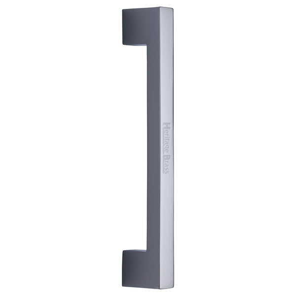 Heritage Brass Door Pull Handle Urban Design 305mm Polished Chrome Finish - V1390 305-PC - Choice Handles