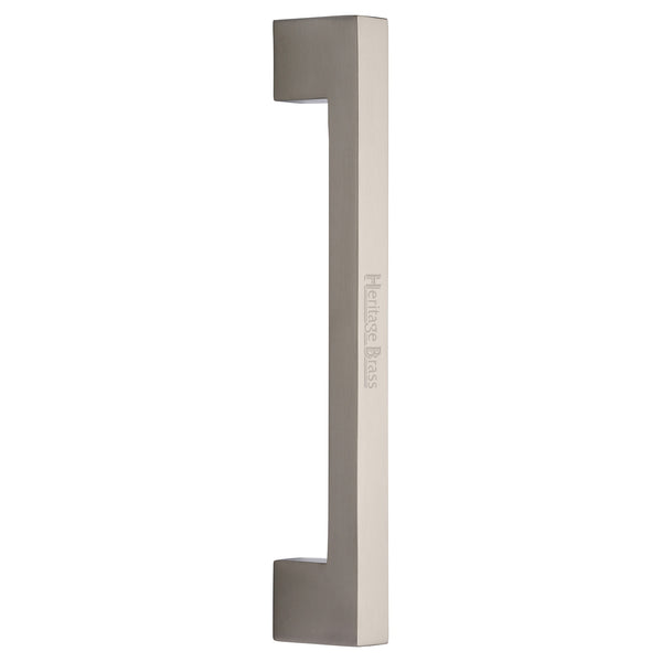 Heritage Brass Door Pull Handle Urban Design 305mm Satin Nickel Finish
 - V1390 305-SN - Choice Handles