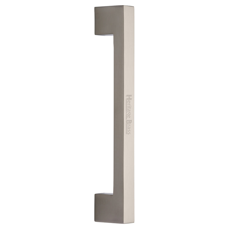 Heritage Brass Door Pull Handle Urban Design 305mm Satin Nickel Finish
 - V1390 305-SN - Choice Handles