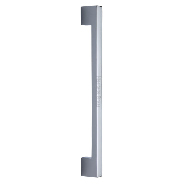 Heritage Brass Door Pull Handle Urban Design 457mm Polished Chrome Finish - V1390 457-PC - Choice Handles