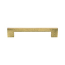 Heritage Brass Door Pull Handle Metro Hammered Design 305mm Polished Brass Finish
 - V1395 305-PB