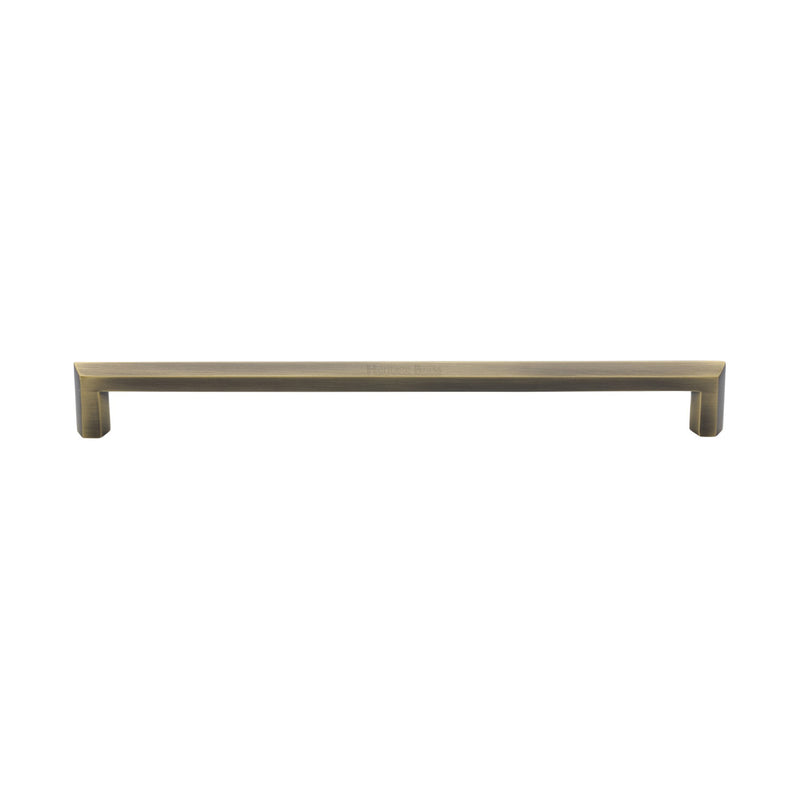 Heritage Brass Door Pull Handle Hexagonal Design 328mm Antique Brass Finish
 - V1473 328-AT - Choice Handles