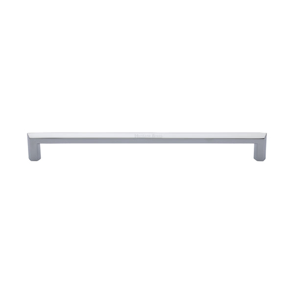 Heritage Brass Door Pull Handle Hexagonal Design 328mm& Polished Chrome Finish
 - V1473 328-PC - Choice Handles