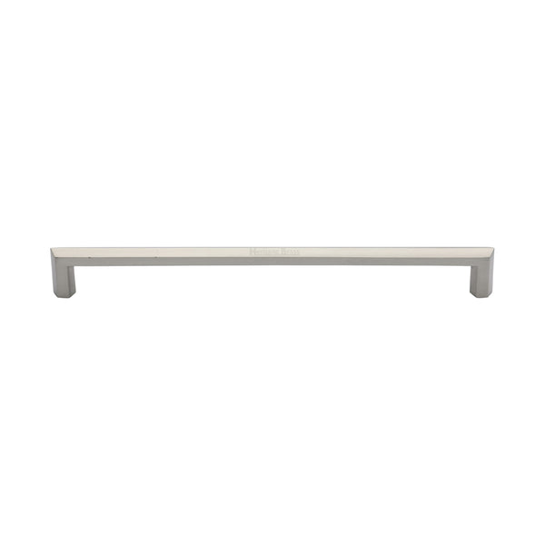 Heritage Brass Door Pull Handle Hexagonal Design 328mm Satin Nickel Finish
 - V1473 328-SN - Choice Handles