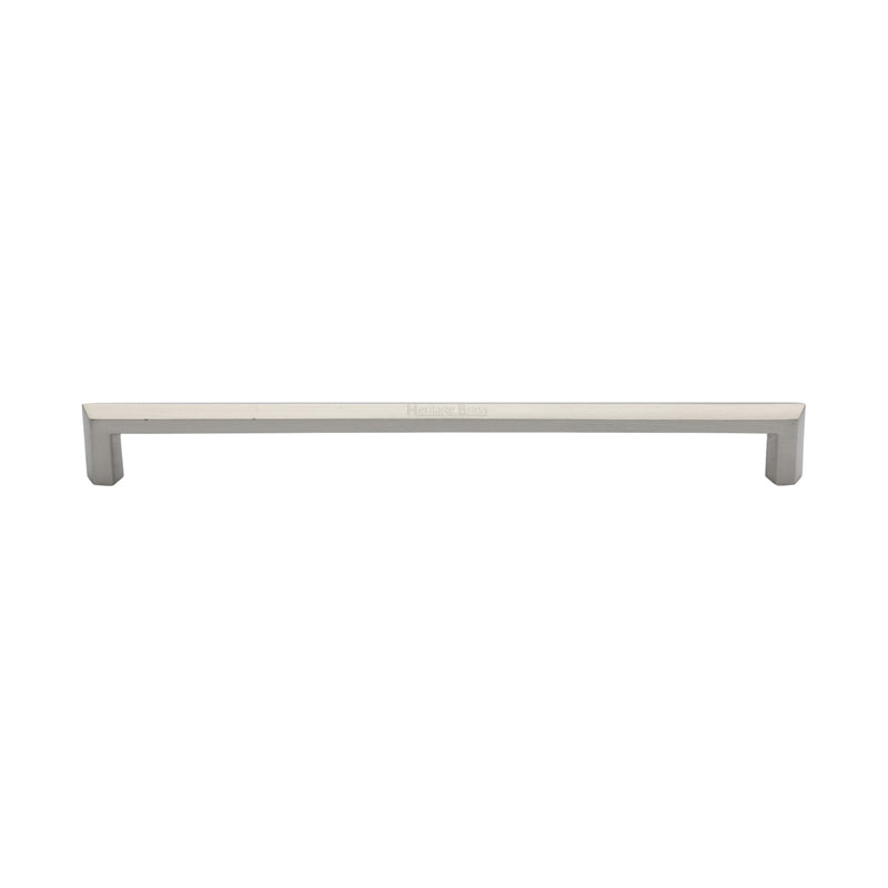 Heritage Brass Door Pull Handle Hexagonal Design 328mm Satin Nickel Finish
 - V1473 328-SN - Choice Handles