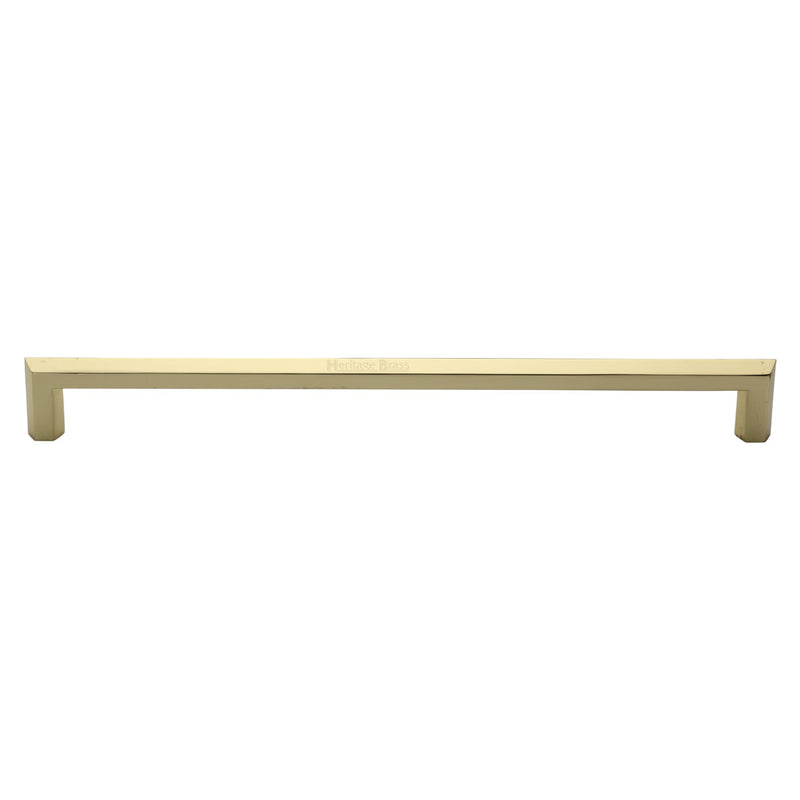 Heritage Brass Door Pull Handle Hexagonal Design 480mm& Polished Brass Finish
 - V1473 480-PB - Choice Handles