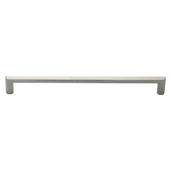 Heritage Brass Door Pull Handle Hexagonal Design 480mm Satin Nickel Finish
 - V1473 480-SN - Choice Handles