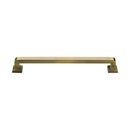Heritage Brass Door Pull Handle Square Vintage Design 490mm Antique Brass Finish
 - V1964 490-AT - Choice Handles