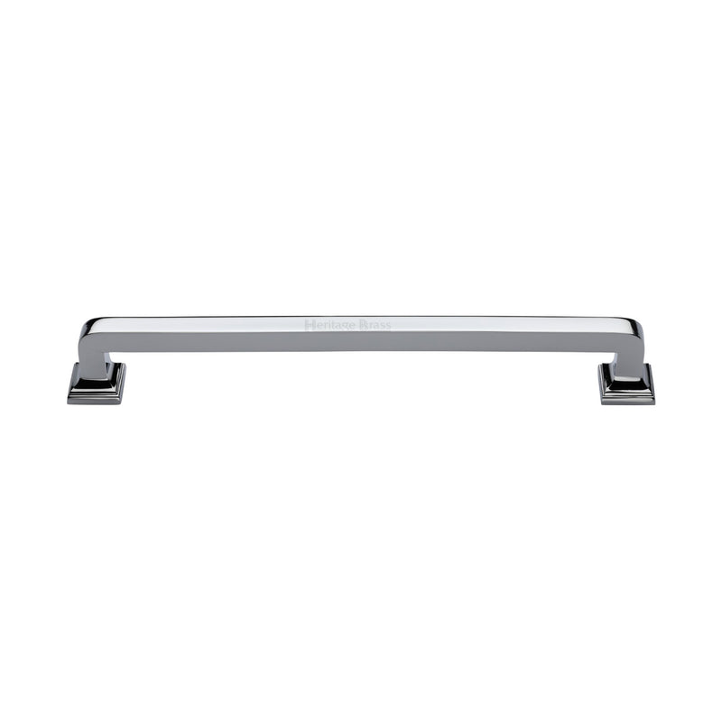 Heritage Brass Door Pull Handle Square Vintage Design 490mm Polished Chrome Finish
 - V1964 490-PC - Choice Handles