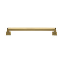 Heritage Brass Door Pull Handle Square Vintage Design 338mm Satin Brass Finish
 - V1964 338-SB - Choice Handles