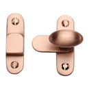 Heritage Brass Cabinet Hook & Plate Satin Rose Gold Finish - V1970-SRG - Choice Handles