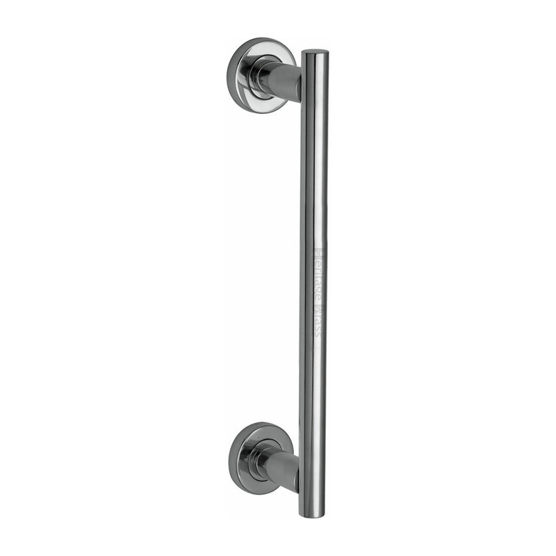 Heritage Brass Classic Door Pull Handle 336mm& Polished Chrome finish
 - V2057 336-PC