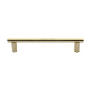 Heritage Brass Door Pull Handle& Round Bar Design 336mm Polished Brass Finish
 - V2059 336-PB - Choice Handles