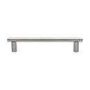 Heritage Brass Door Pull Handle& Round Bar Design 336mm Satin Nickel Finish
 - V2059 336-SN - Choice Handles