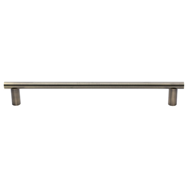 Heritage Brass Door Pull Handle Round Bar Design 489mm Antique Brass Finish
 - V2059 489-AT - Choice Handles