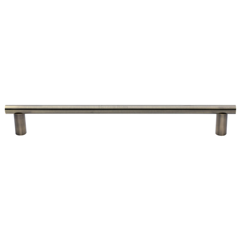Heritage Brass Door Pull Handle Round Bar Design 489mm Antique Brass Finish
 - V2059 489-AT - Choice Handles