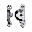 Heritage Brass Fitch Pattern Sash Fastener Lockable Polished Chrome Finish - V2060L-PC - Choice Handles