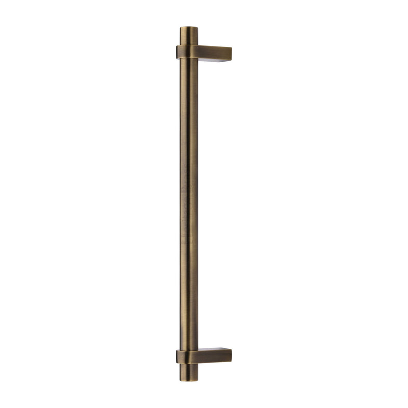 Heritage Brass Door Pull Handle Industrial Design 505mm Antique Brass Finish
 - V2485 505-AT