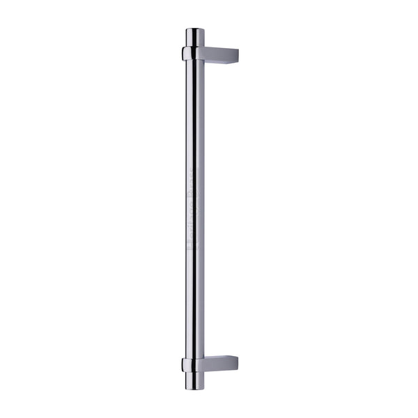 Heritage Brass Door Pull Handle Industrial Design 505mm Polished Chrome Finish
 - V2485 505-PC - Choice Handles