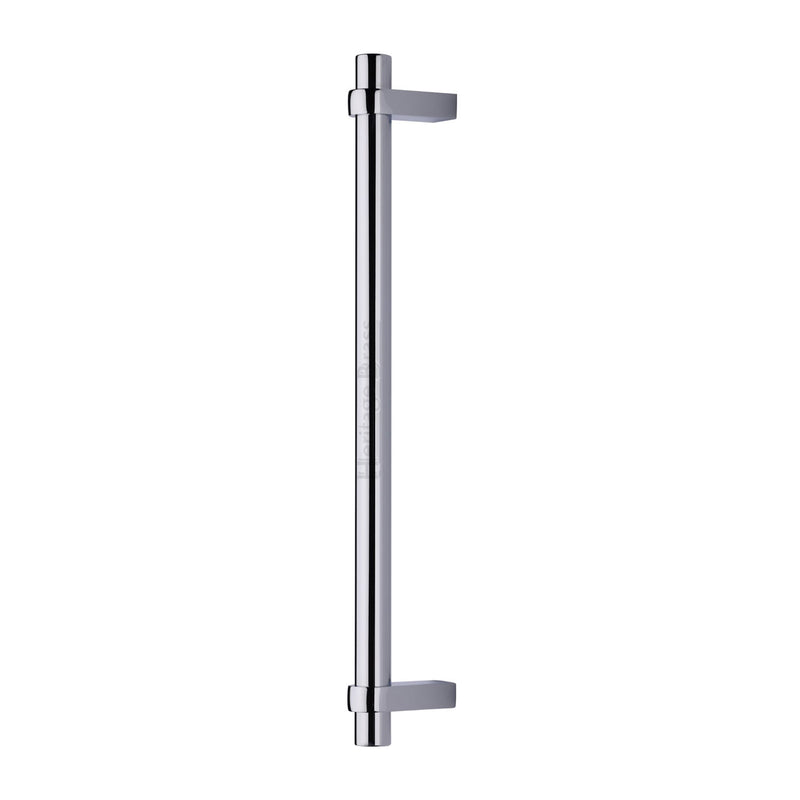Heritage Brass Door Pull Handle Industrial Design 505mm Polished Chrome Finish
 - V2485 505-PC - Choice Handles