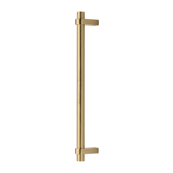 Heritage Brass Door Pull Handle Industrial Design 353mm Satin Brass Finish
 - V2485 353-SB - Choice Handles