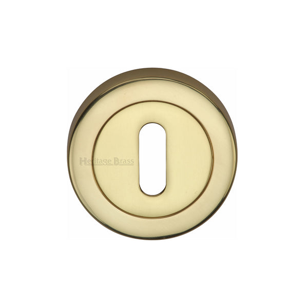 Heritage Brass Key Escutcheon Polished Brass finish - V4000-PB - Choice Handles