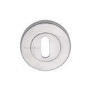 Heritage Brass Key Escutcheon Satin Chrome finish - V4000-SC - Choice Handles