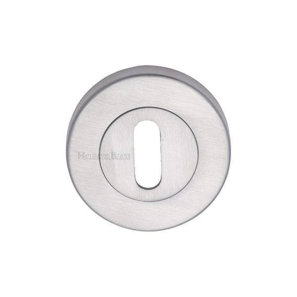 Heritage Brass Key Escutcheon Satin Chrome finish - V4000-SC - Choice Handles