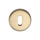 Heritage Brass Key Escutcheon Polished Brass finish - V4007-PB - Choice Handles