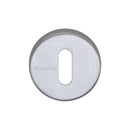 Heritage Brass Key Escutcheon Satin Chrome finish - V4007-SC - Choice Handles