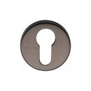 Heritage Brass Euro Profile Cylinder Escutcheon Matt Bronze Finish - V4008-MB - Choice Handles