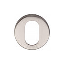 Heritage Brass Oval Profile Cylinder Escutcheon Satin Nickel finish - V4009-SN - Choice Handles