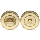 Heritage Brass Thumbturn & Emergency Release for Bathroom & Bedroom Doors Satin Brass finish - V4040-SB - Choice Handles