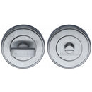 Heritage Brass Thumbturn & Emergency Release  for Bathroom & Bedroom Doors  Satin Chrome finish - V4040-SC - Choice Handles