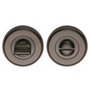 Heritage Brass Thumbturn & Emergency Release for Bathroom & Bedroom Doors Matt Bronze finish - V4045-MB - Choice Handles