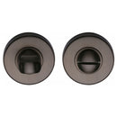 Heritage Brass Thumbturn & Emergency Release for Bathroom & Bedroom Doors Matt Bronze finish - V4049-MB - Choice Handles