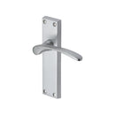 Heritage Brass Door Handle Lever Latch Sophia Design Satin Chrome finish - V4113-SC - Choice Handles