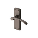 Heritage Brass Door Handle Lever Latch Sophia Short Design Matt Bronze finish - V4140-MB - Choice Handles