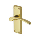 Heritage Brass Door Handle Lever Latch Sophia Short Design Polished Brass finish - V4140-PB - Choice Handles