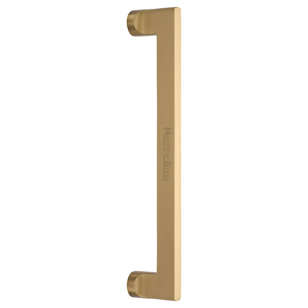 Heritage Brass Door Pull Handle Apollo Design 307mm Satin Brass Finish
 - V4150 307-SB - Choice Handles
