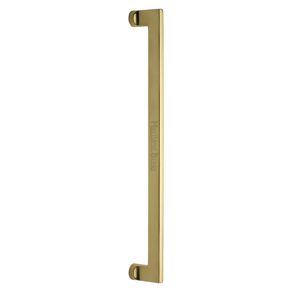 Heritage Brass Door Pull Handle Apollo Design 460mm Polished Brass Finish
 - V4150 460-PB - Choice Handles