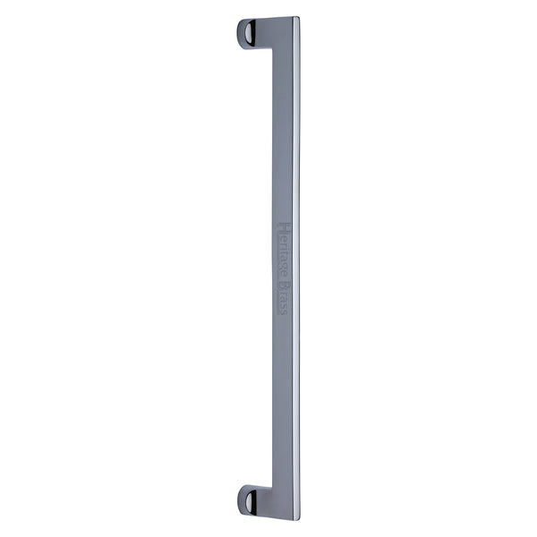 Heritage Brass Door Pull Handle Apollo Design 460mm Polished Chrome Finish
 - V4150 460-PC - Choice Handles