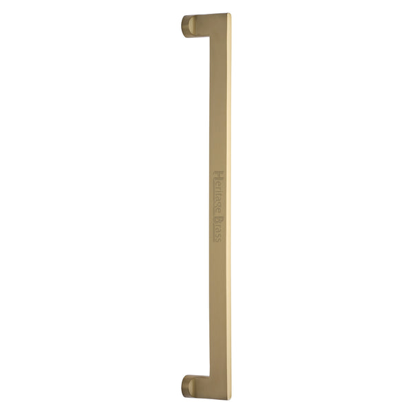 Heritage Brass Door Pull Handle Apollo Design 460mm Satin Brass Finish
 - V4150 460-SB - Choice Handles
