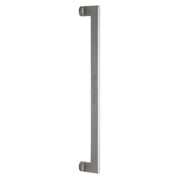 Heritage Brass Door Pull Handle Apollo Design 460mm Satin Nickel Finish
 - V4150 460-SN - Choice Handles